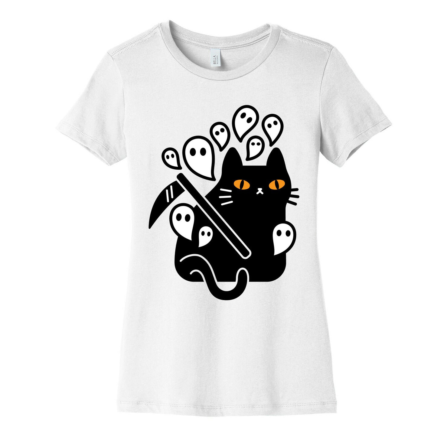 Nine Lives Reaper Cat Women's Cotton Tee
