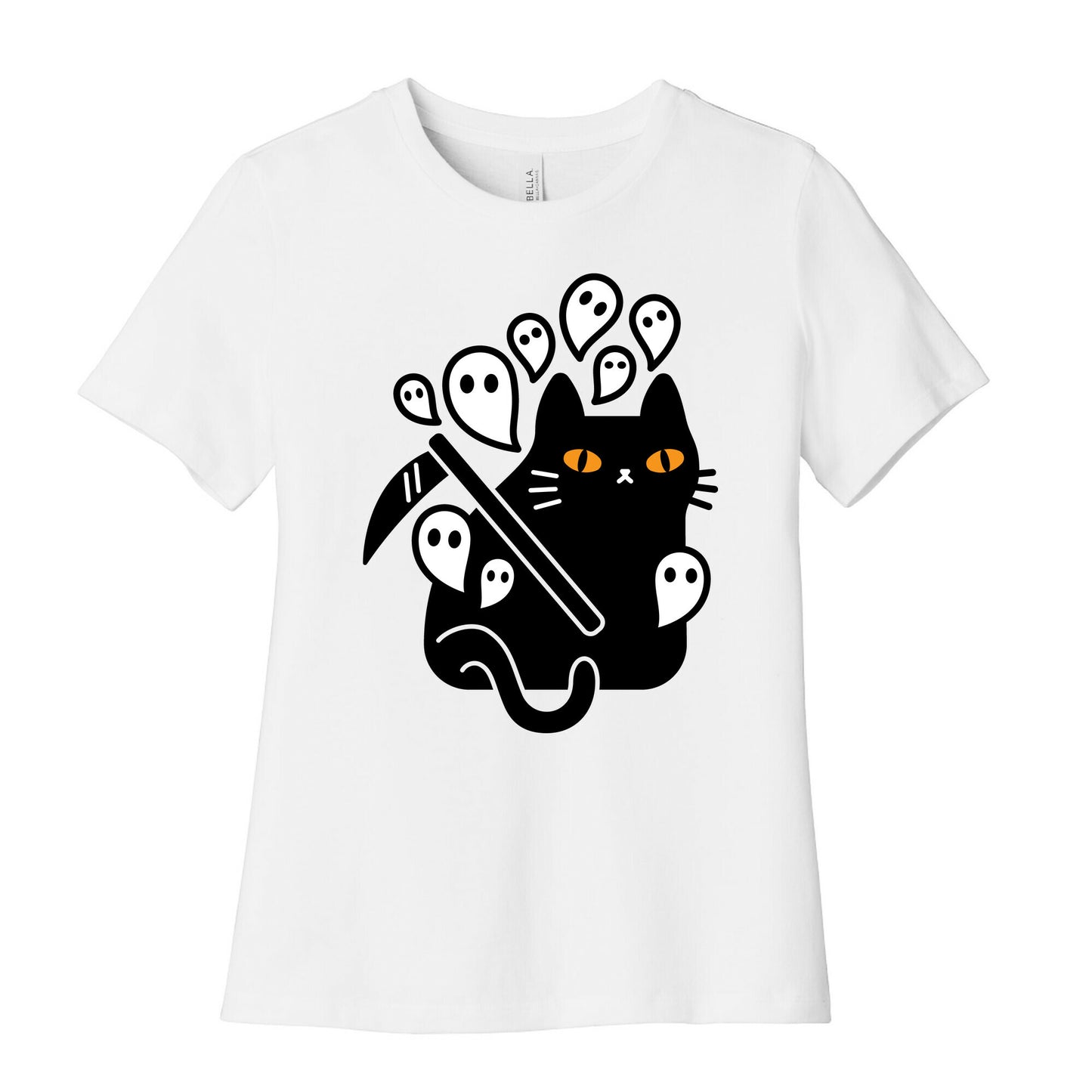 Nine Lives Reaper Cat Women's Cotton Tee