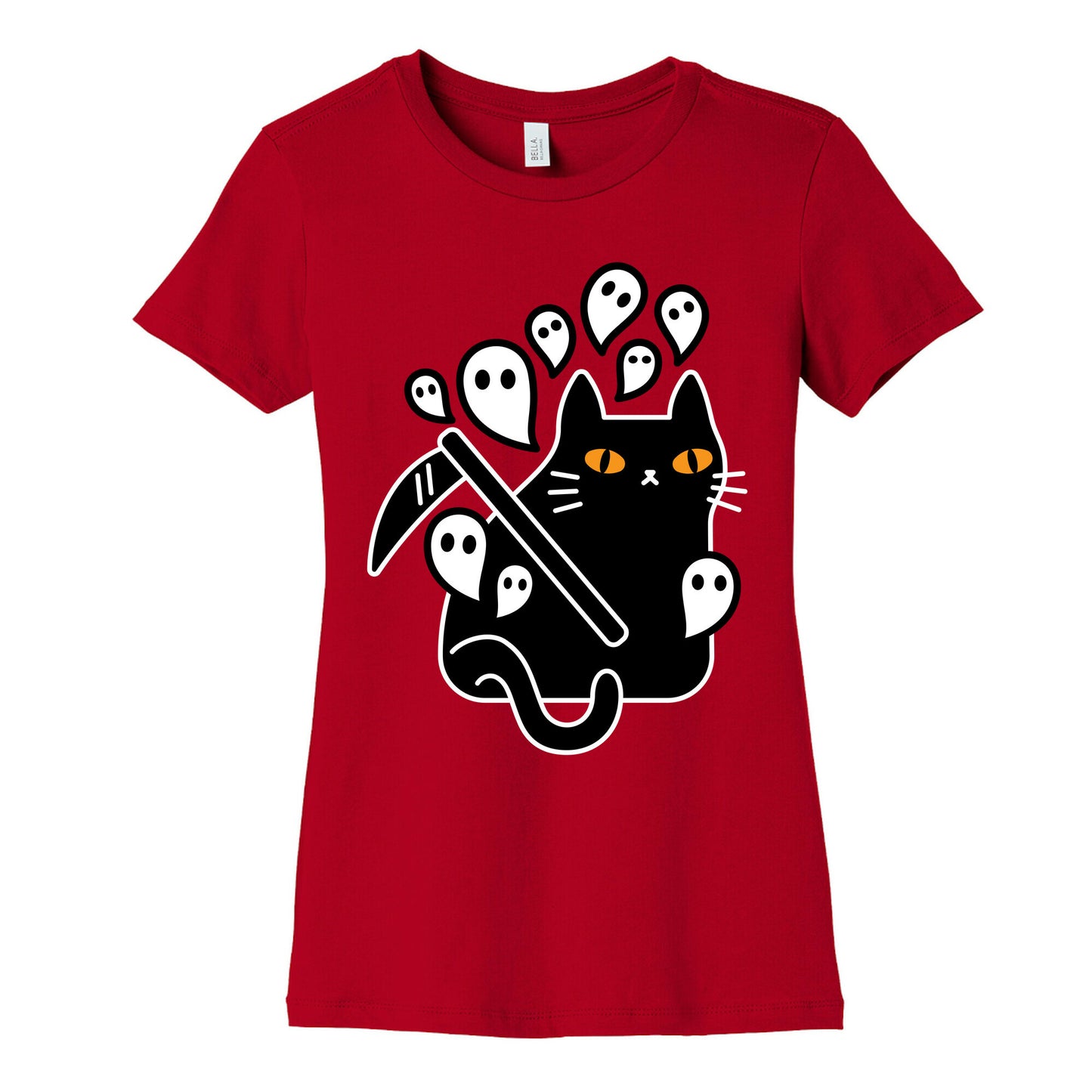Nine Lives Reaper Cat Women's Cotton Tee
