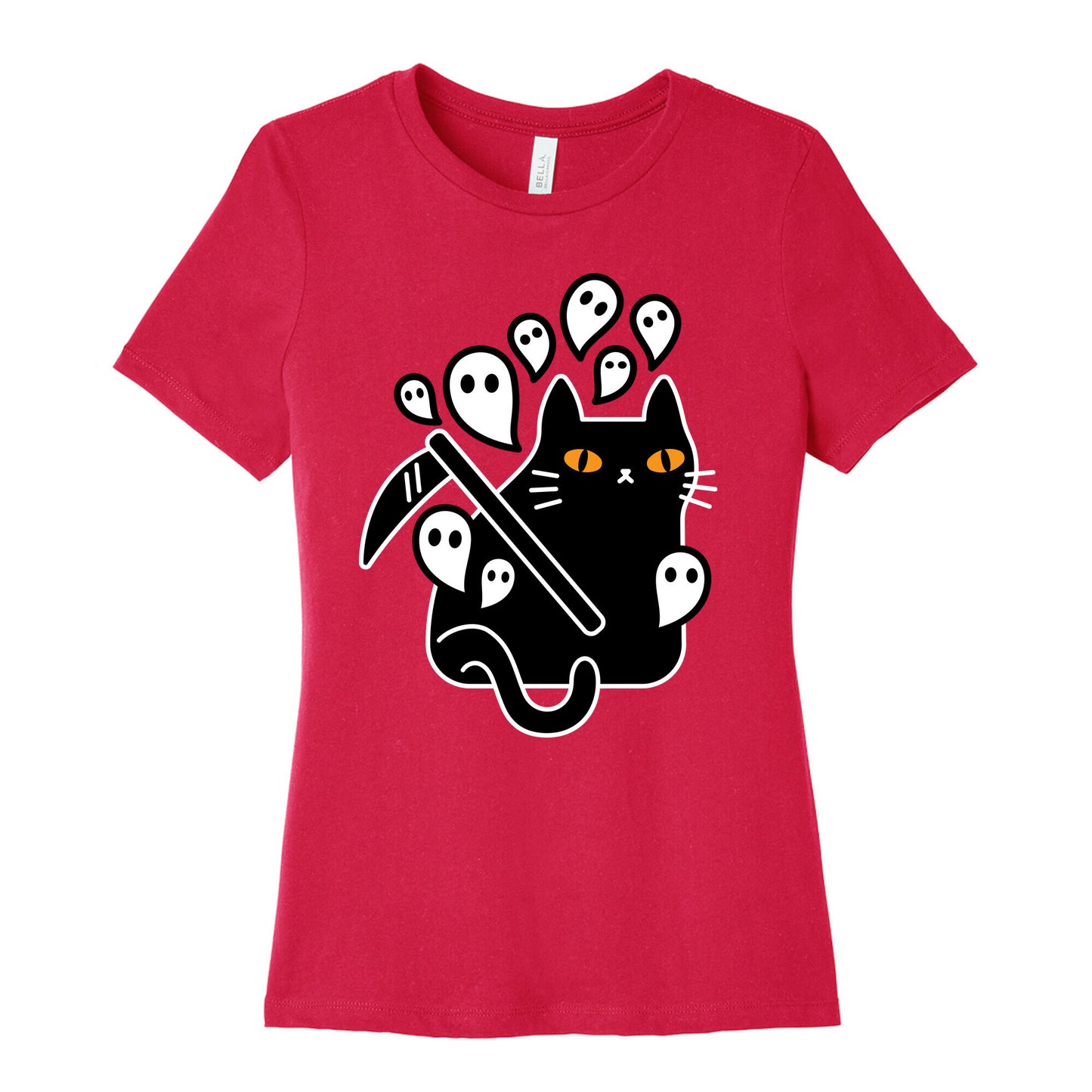 Nine Lives Reaper Cat Women's Cotton Tee