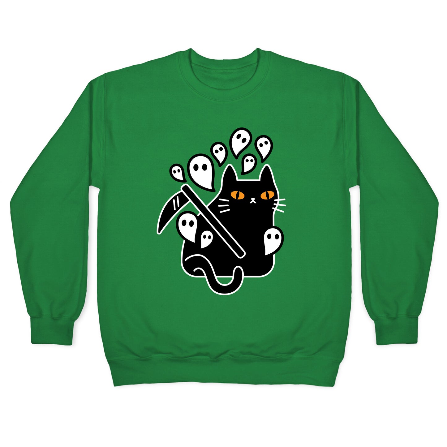 Nine Lives Reaper Cat Crewneck Sweatshirt