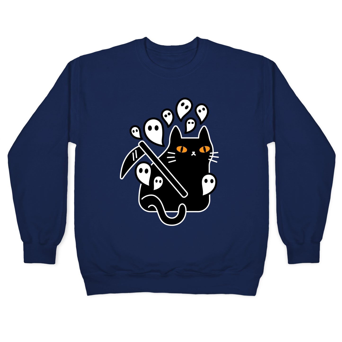 Nine Lives Reaper Cat Crewneck Sweatshirt