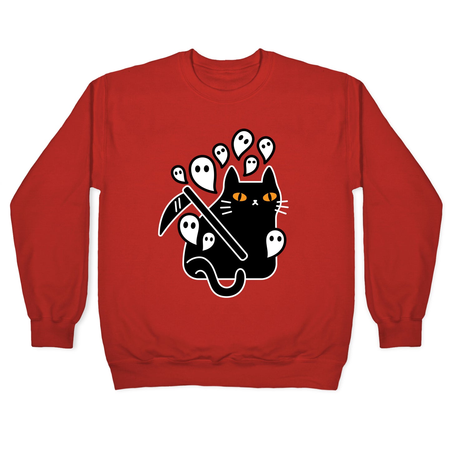 Nine Lives Reaper Cat Crewneck Sweatshirt