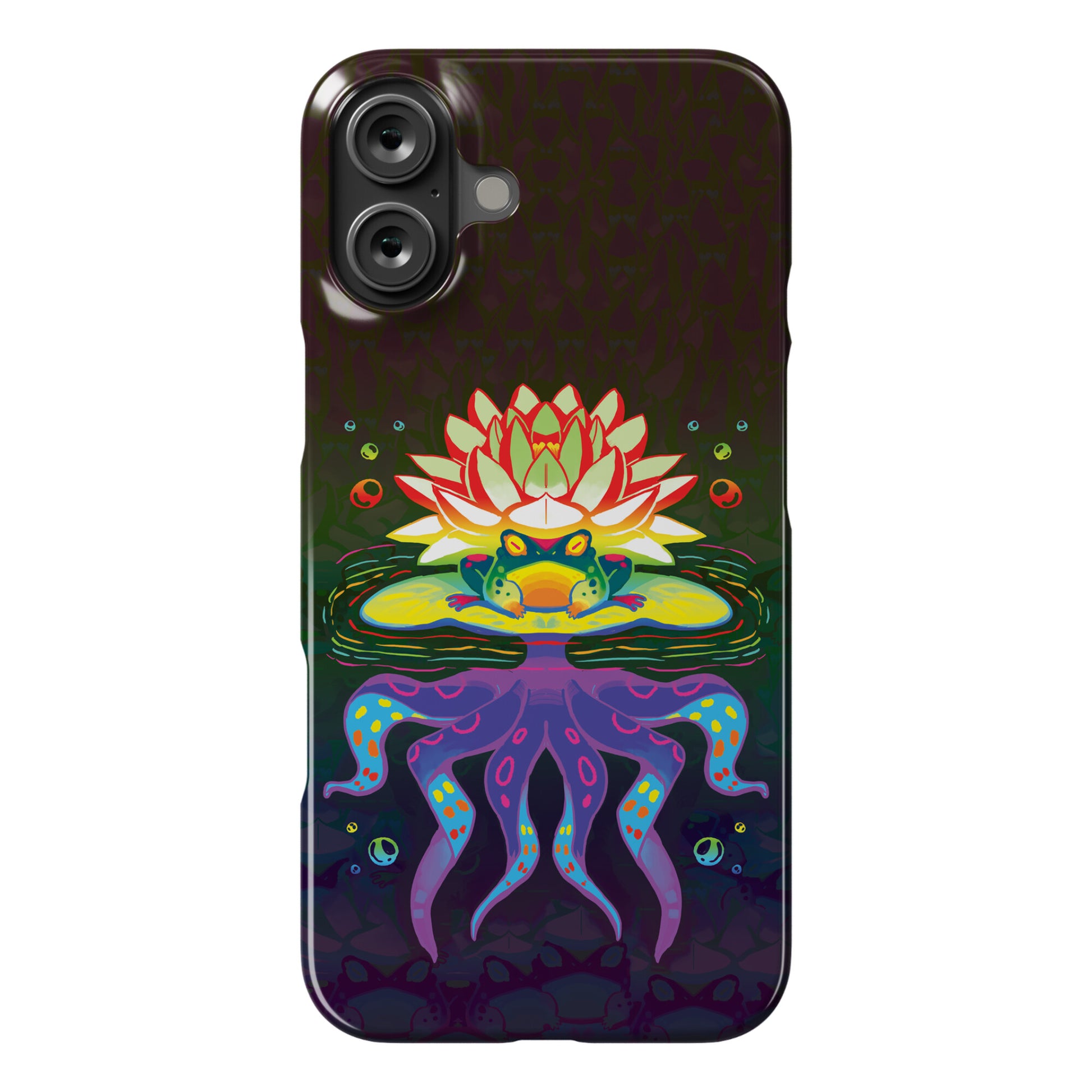 Psychedelic Lily Frog Phone Case