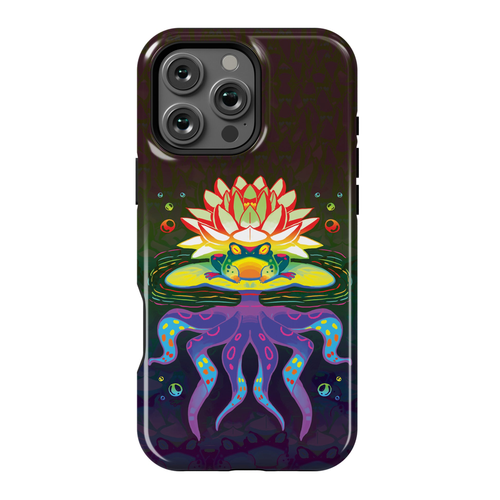 Psychedelic Lily Frog Phone Case