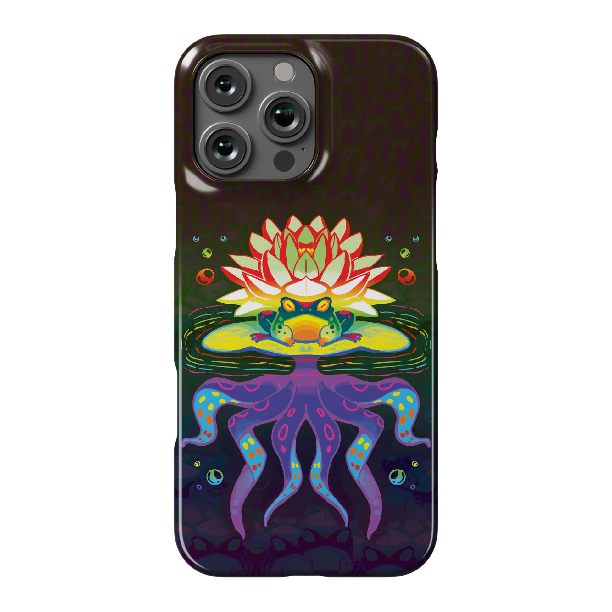 Psychedelic Lily Frog Phone Case