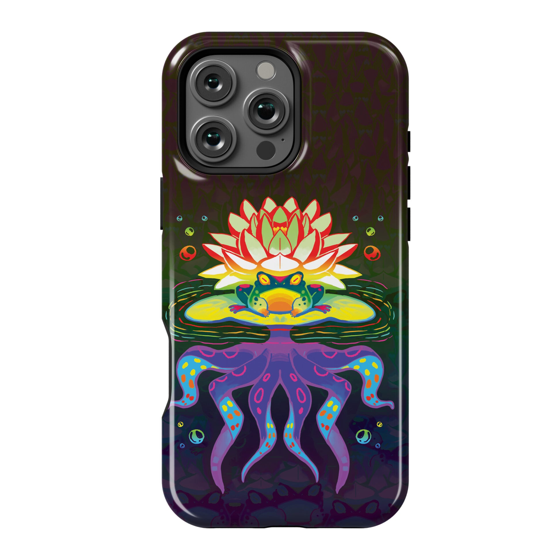 Psychedelic Lily Frog Phone Case