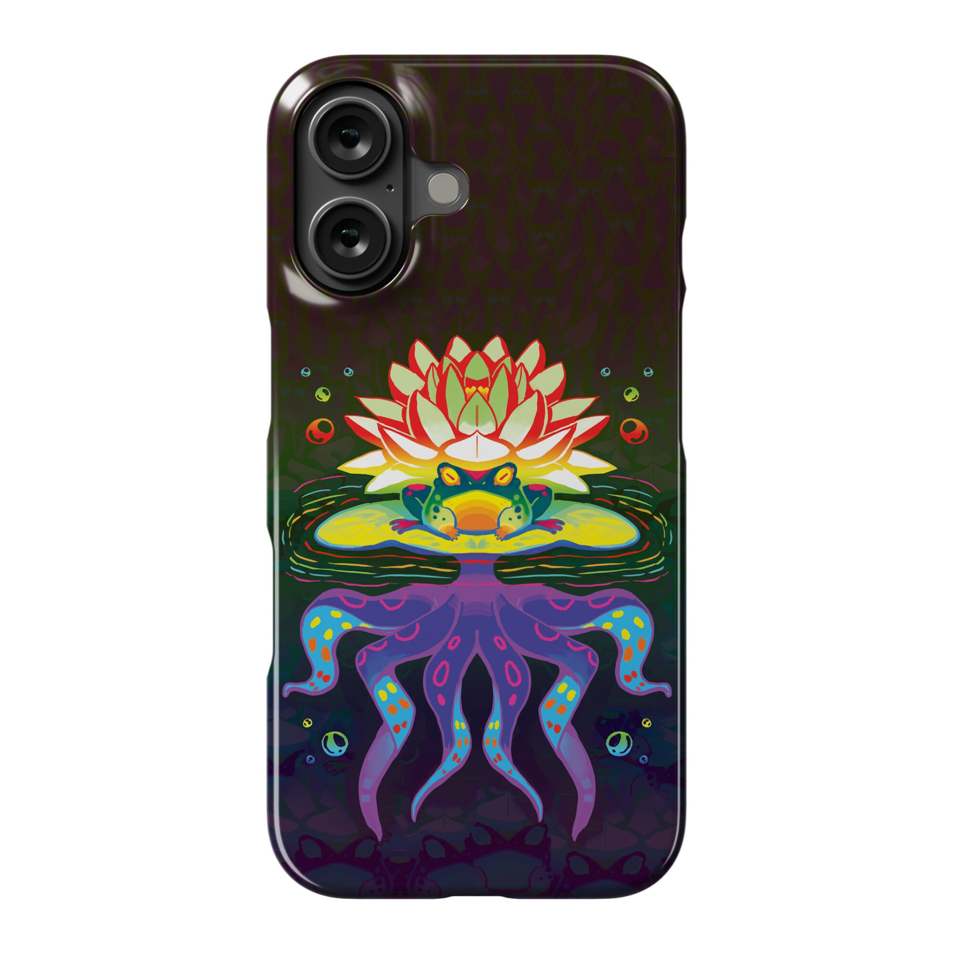 Psychedelic Lily Frog Phone Case
