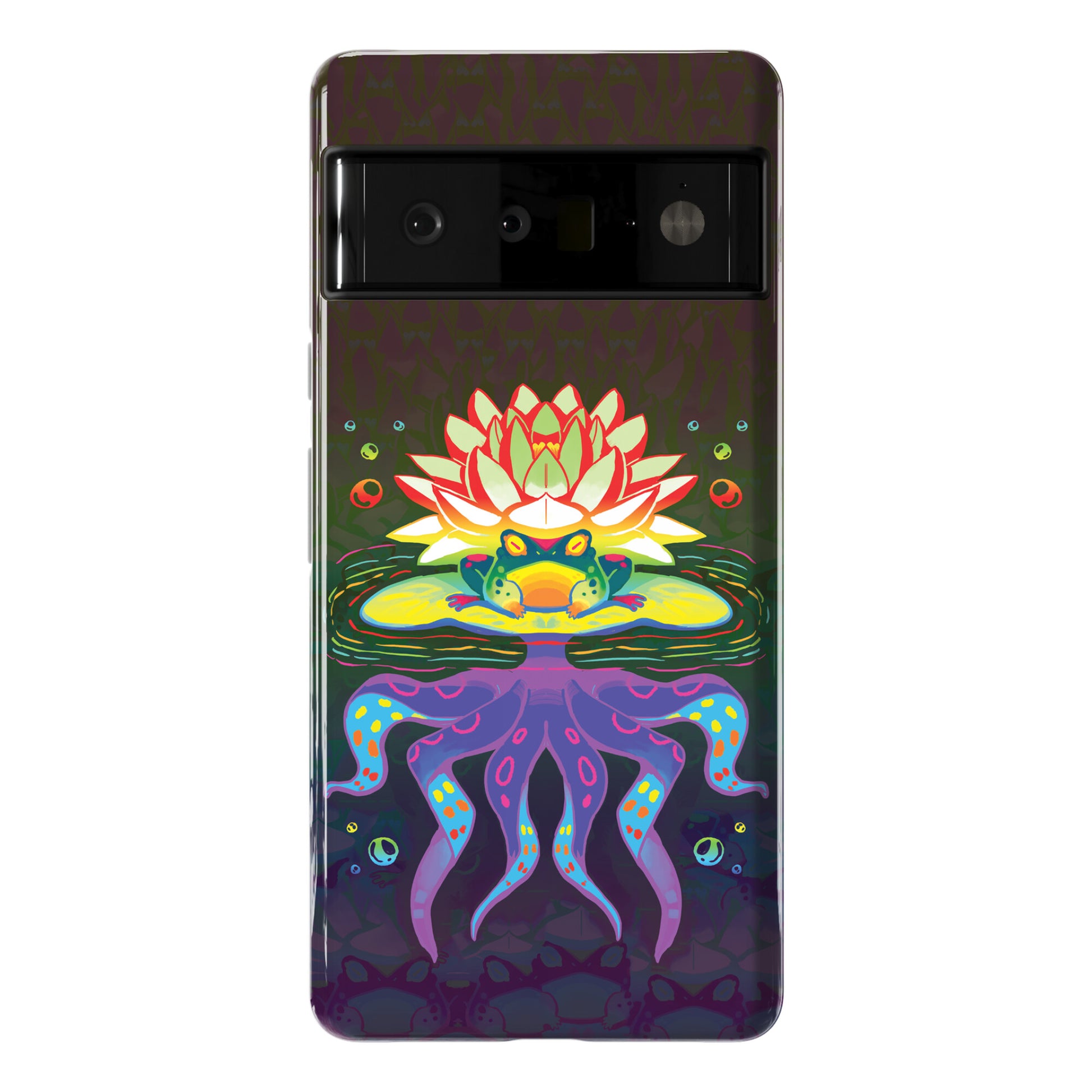 Psychedelic Lily Frog Phone Case
