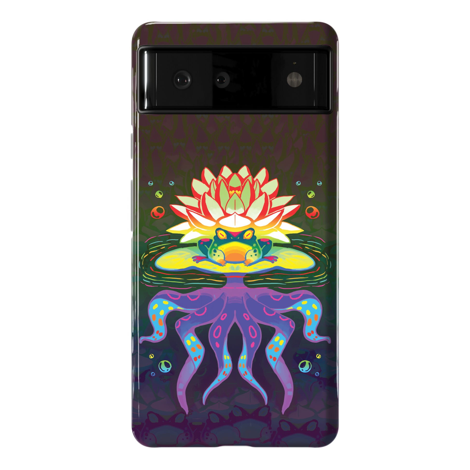Psychedelic Lily Frog Phone Case