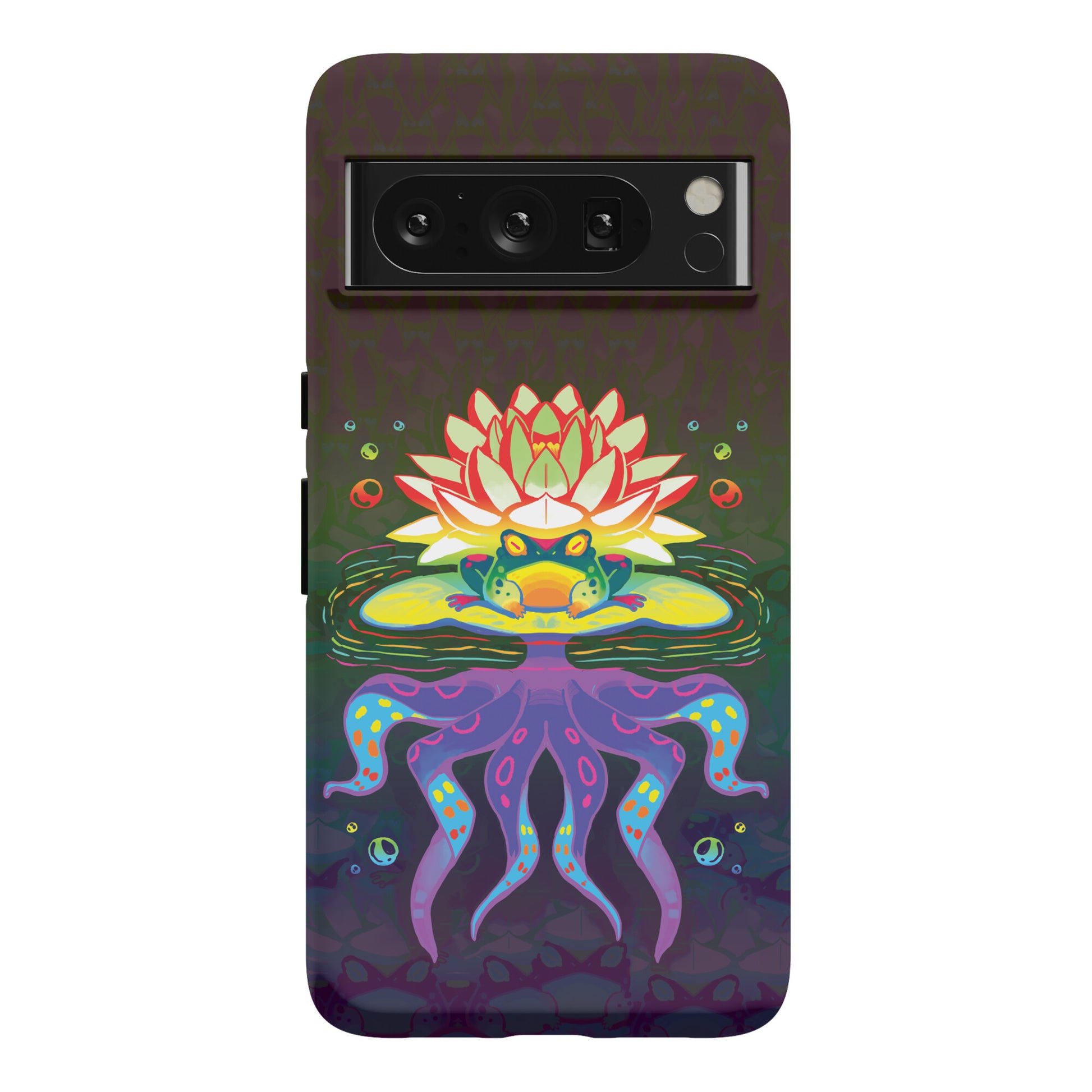 Psychedelic Lily Frog Phone Case