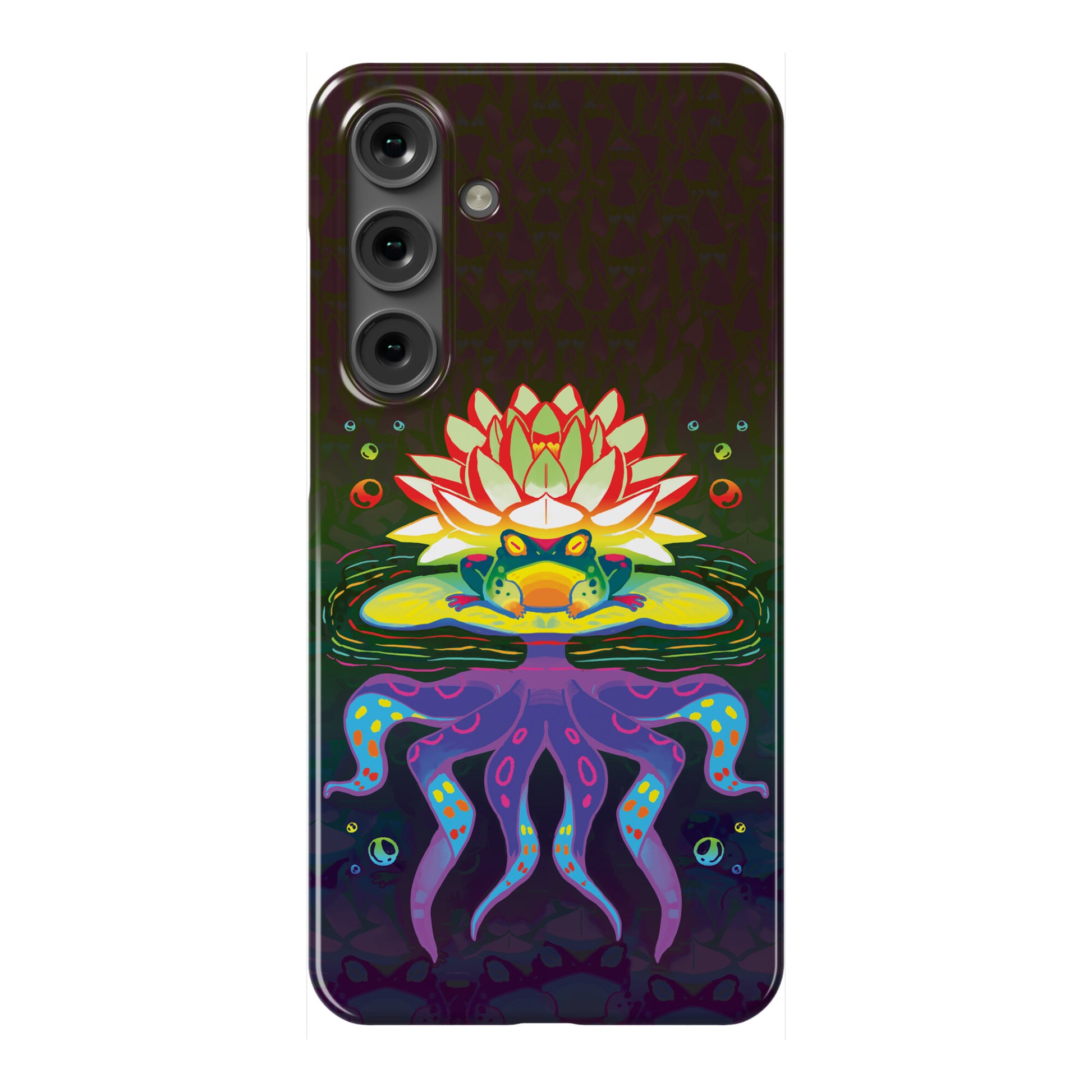 Psychedelic Lily Frog Phone Case
