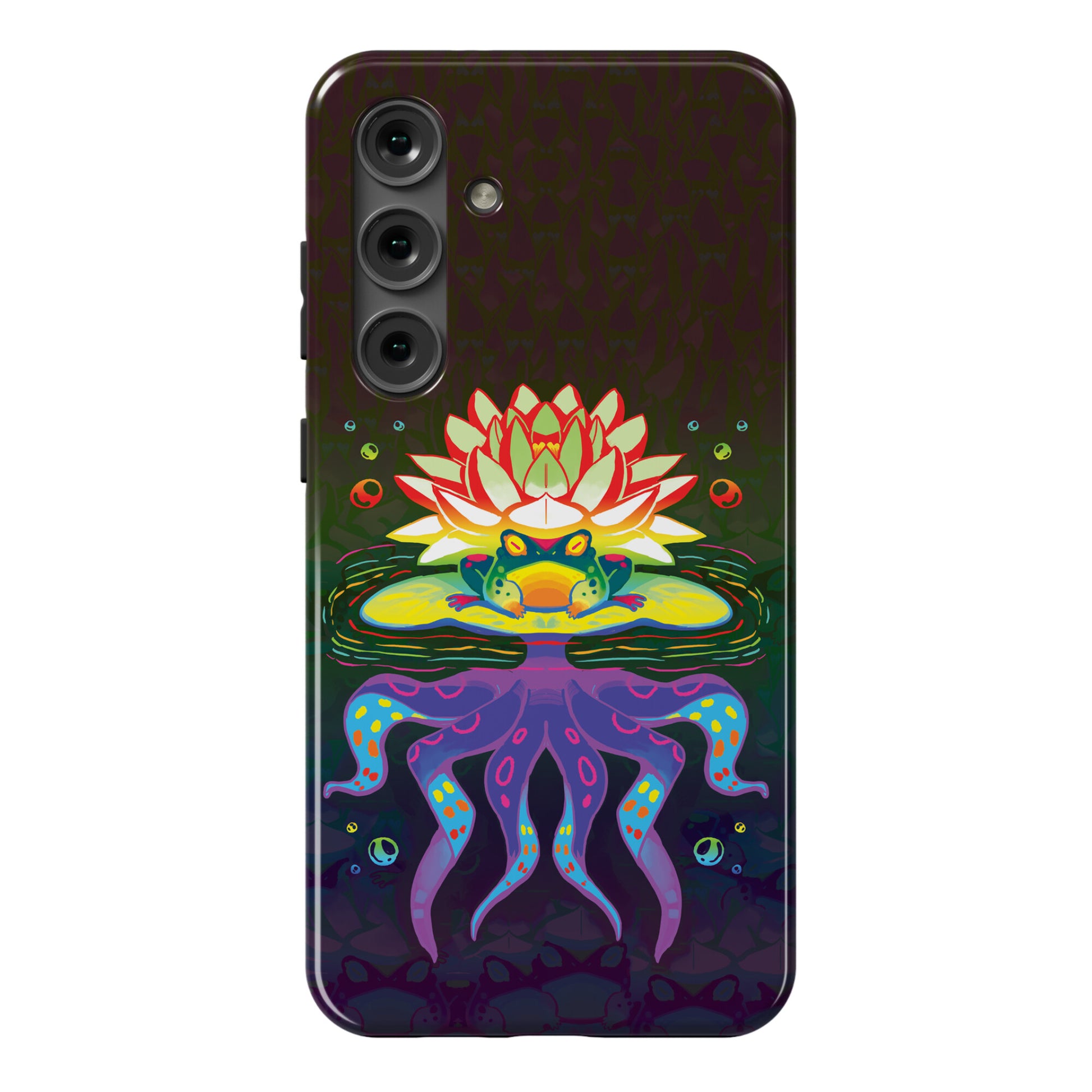 Psychedelic Lily Frog Phone Case