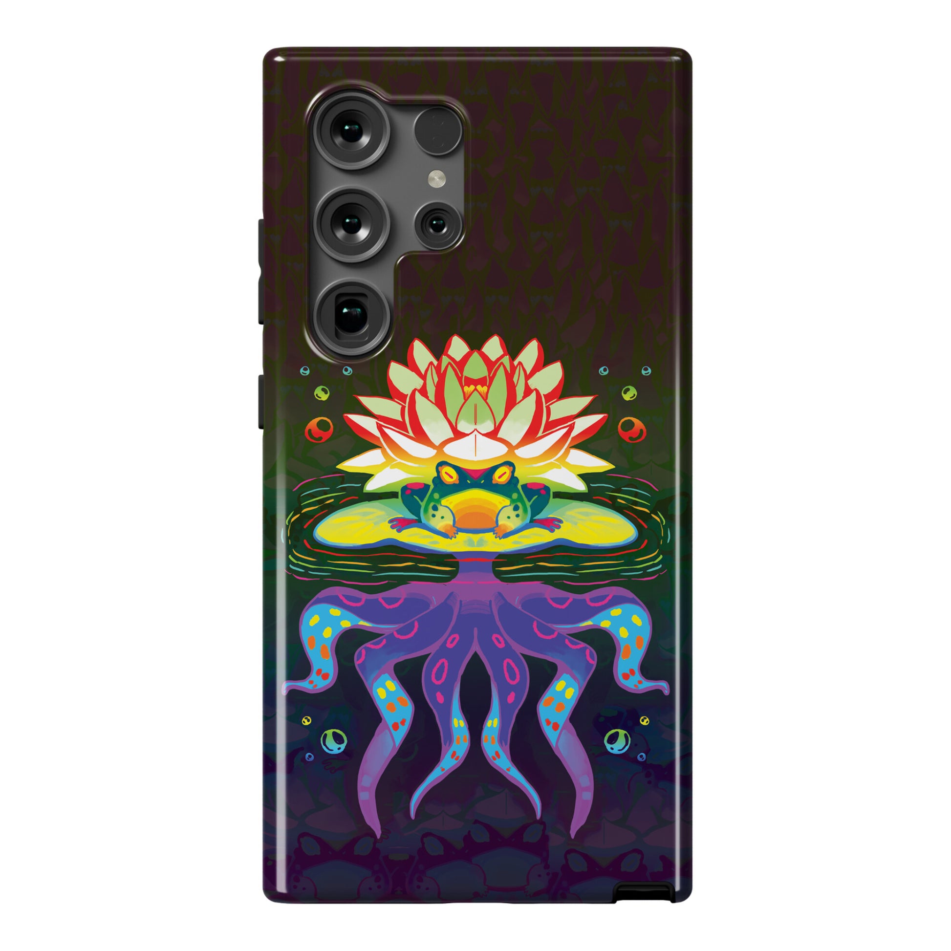 Psychedelic Lily Frog Phone Case