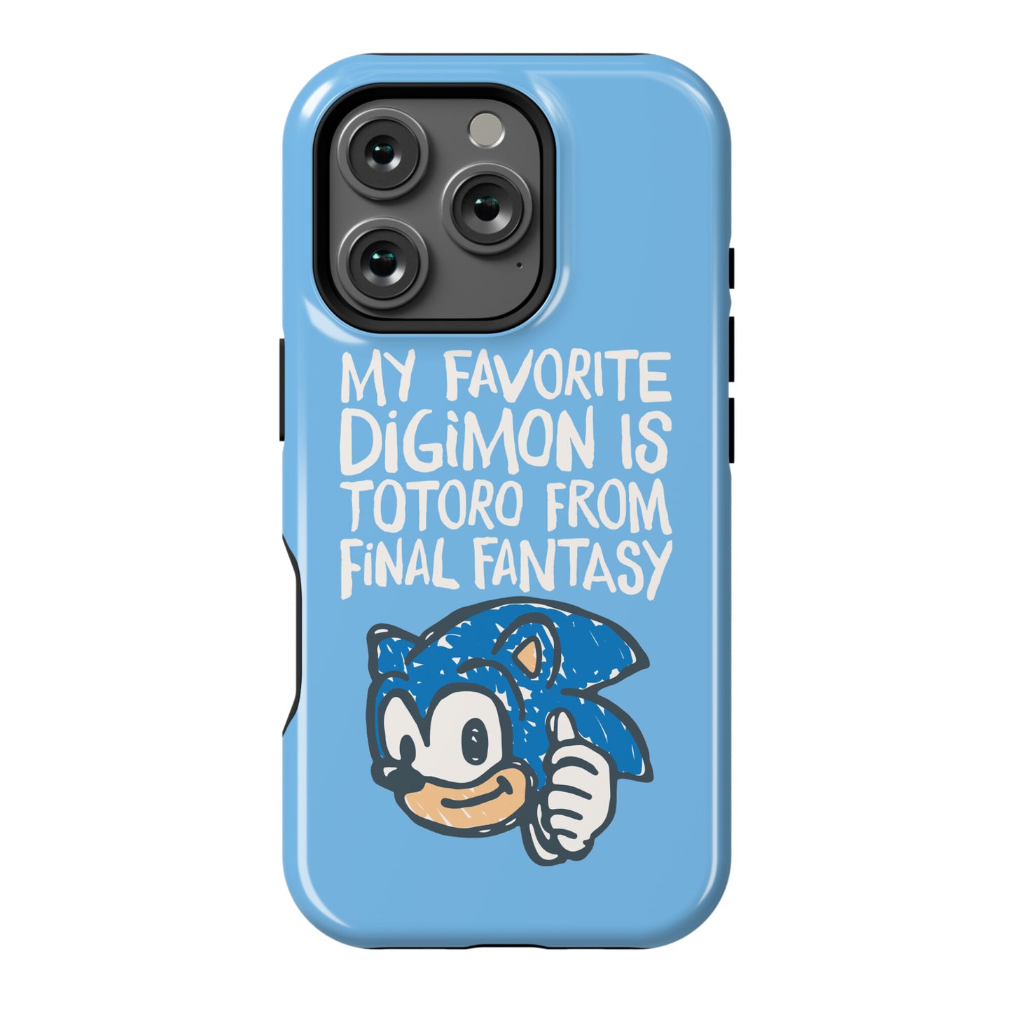 My Favorite Digimon Is Totoro From Final Fantasy Parody Phone Case