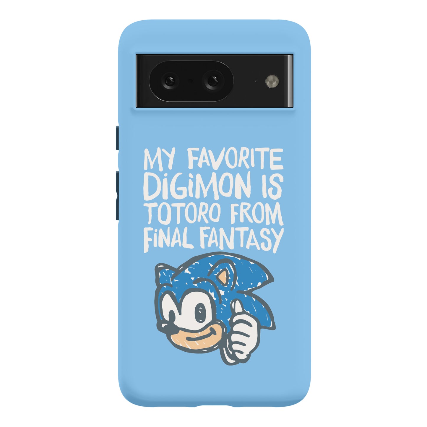 My Favorite Digimon Is Totoro From Final Fantasy Parody Phone Case