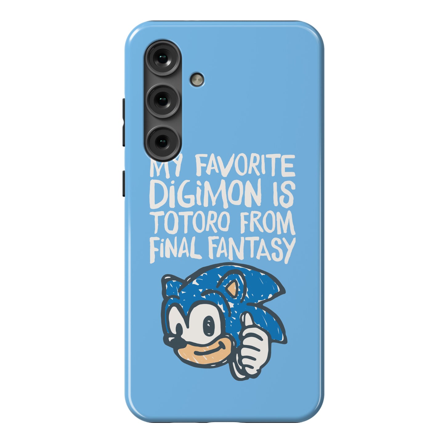 My Favorite Digimon Is Totoro From Final Fantasy Parody Phone Case