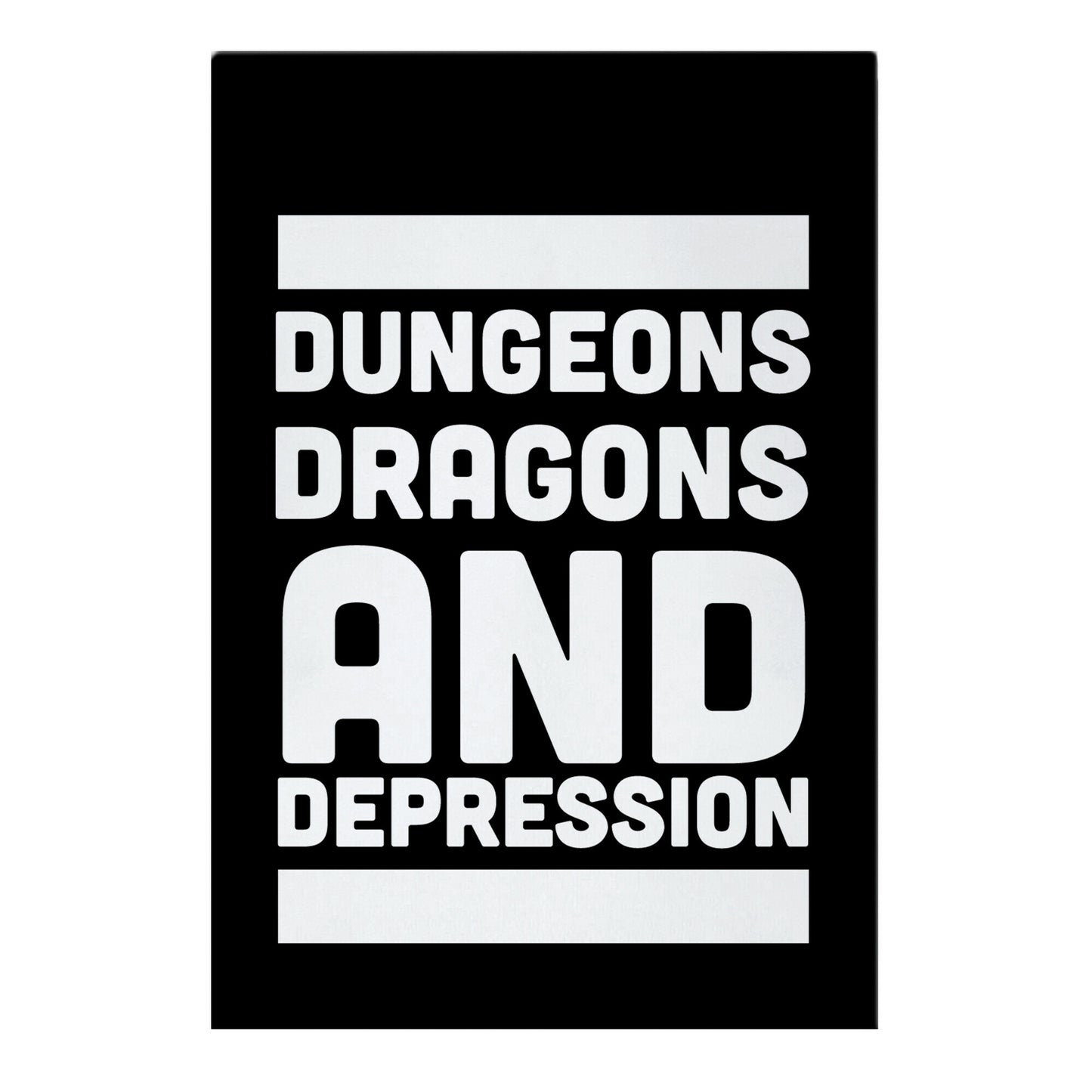 Dungeons, Dragons and Depression Garden Flag