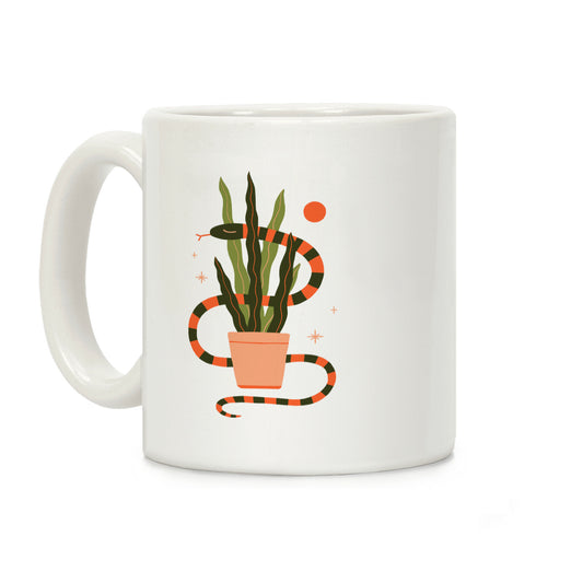 Snake in a Snake Plant Coffee Mug