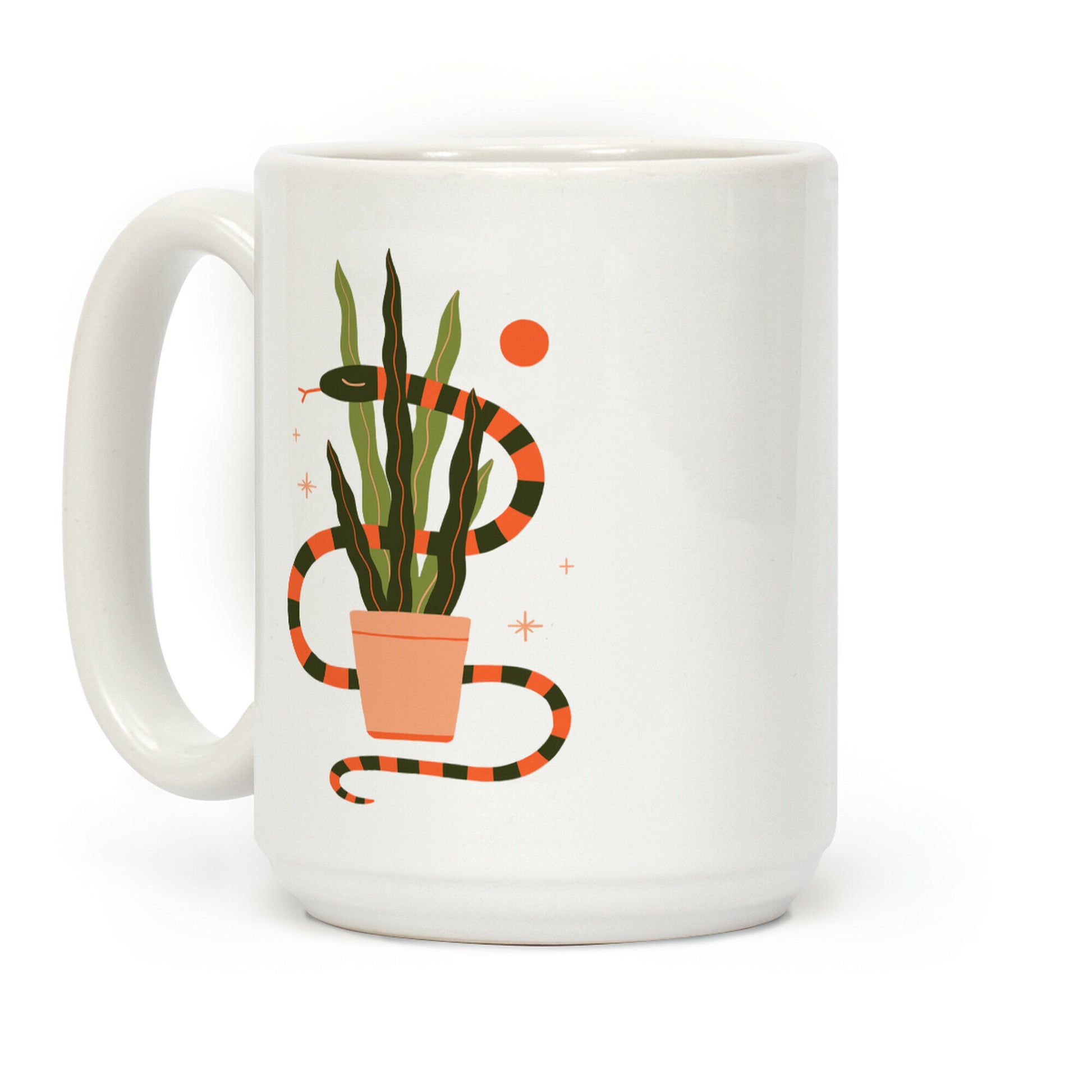 Snake in a Snake Plant Coffee Mug