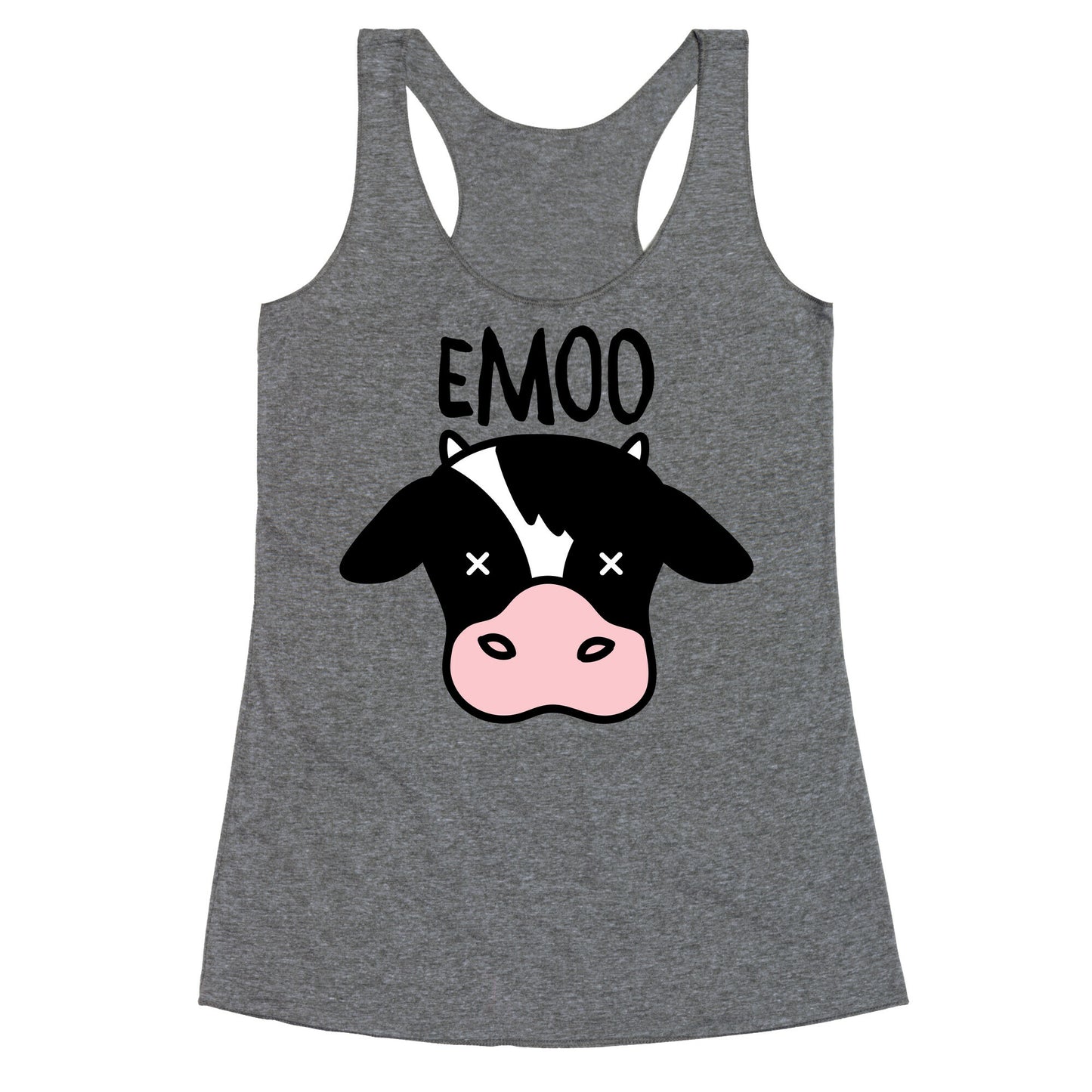 Emoo Emo Cow Racerback Tank