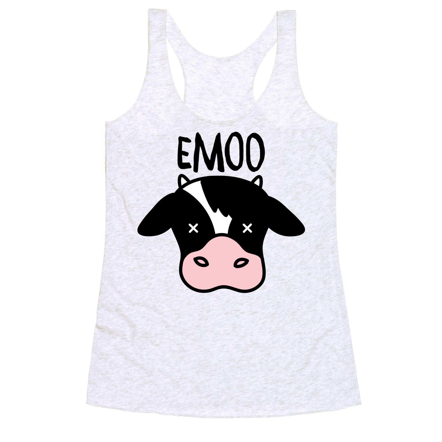Emoo Emo Cow Racerback Tank