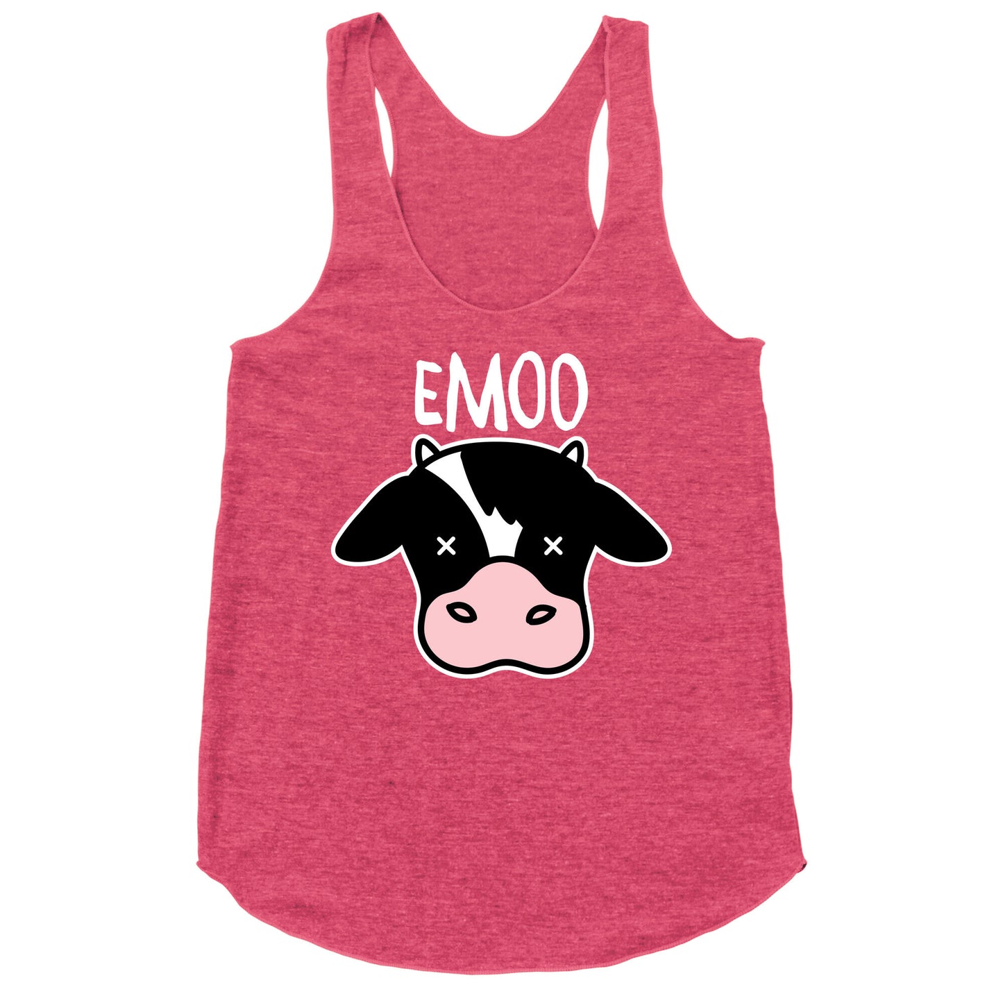 Emoo Emo Cow Racerback Tank