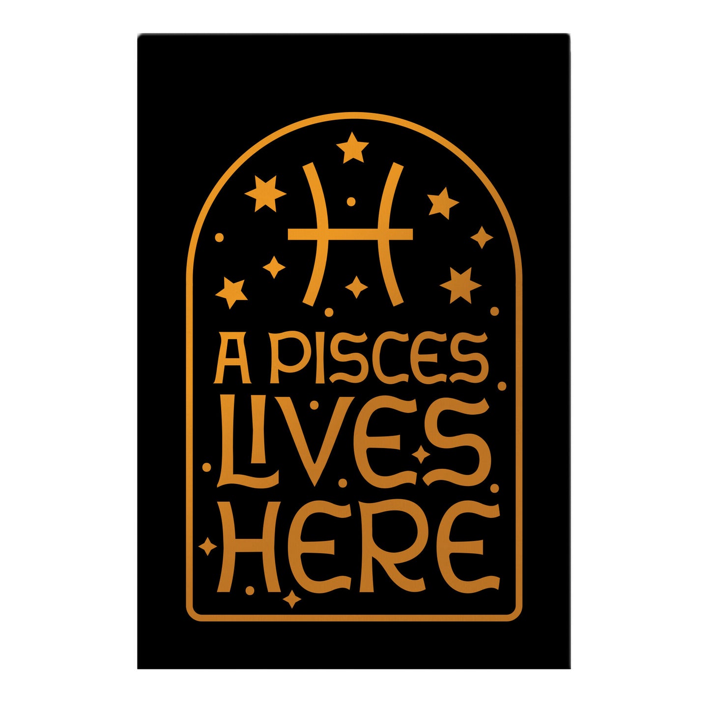 A Pisces Lives Here Garden Flag