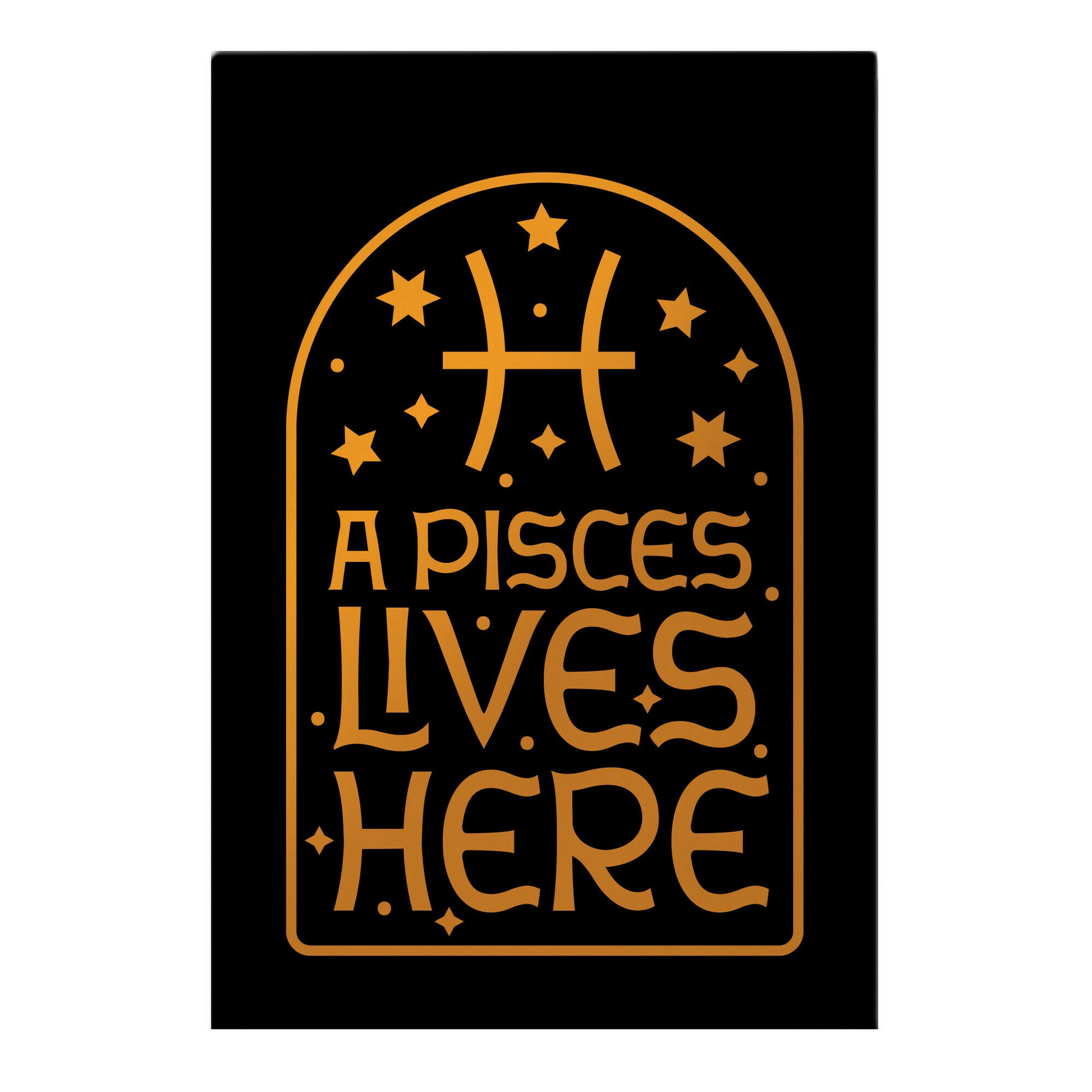 A Pisces Lives Here Garden Flag