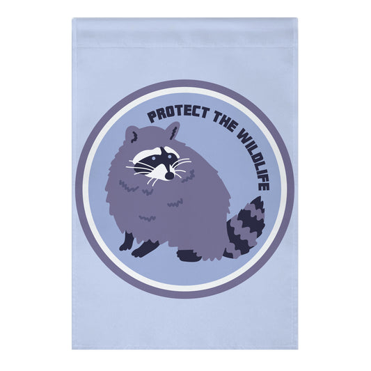 Protect the Wildlife (Raccoon) Garden Flag
