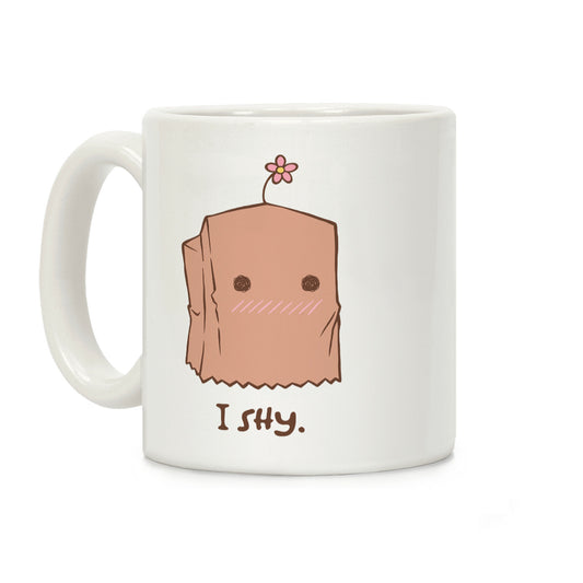 I Shy Paper Bag Coffee Mug