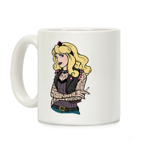 Sleeping Punk Beauty Parody Coffee Mug
