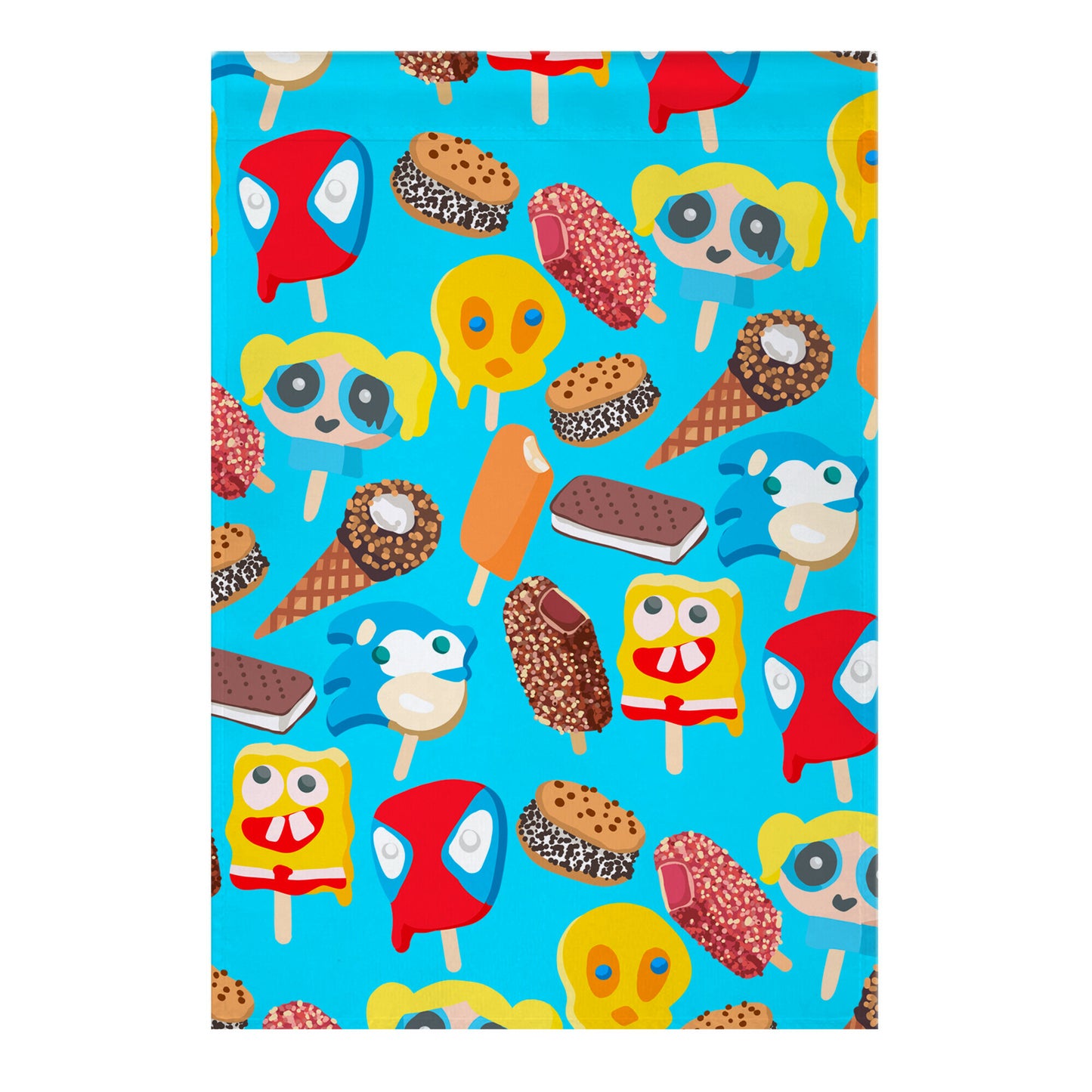 Ice Cream Truck Treats Pattern Garden Flag