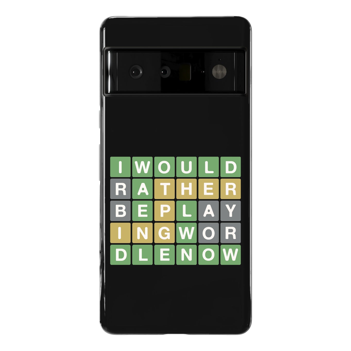 I Would Rather Be Playing Wordle Now Parody Phone Case