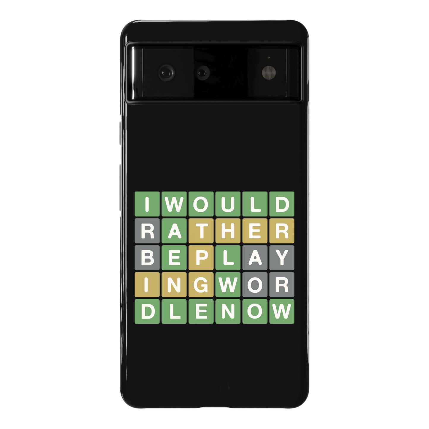 I Would Rather Be Playing Wordle Now Parody Phone Case