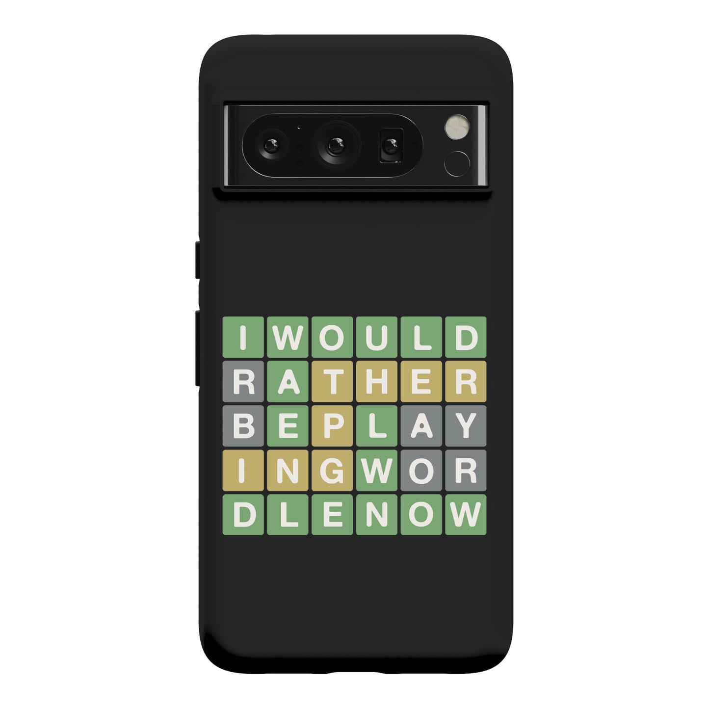 I Would Rather Be Playing Wordle Now Parody Phone Case