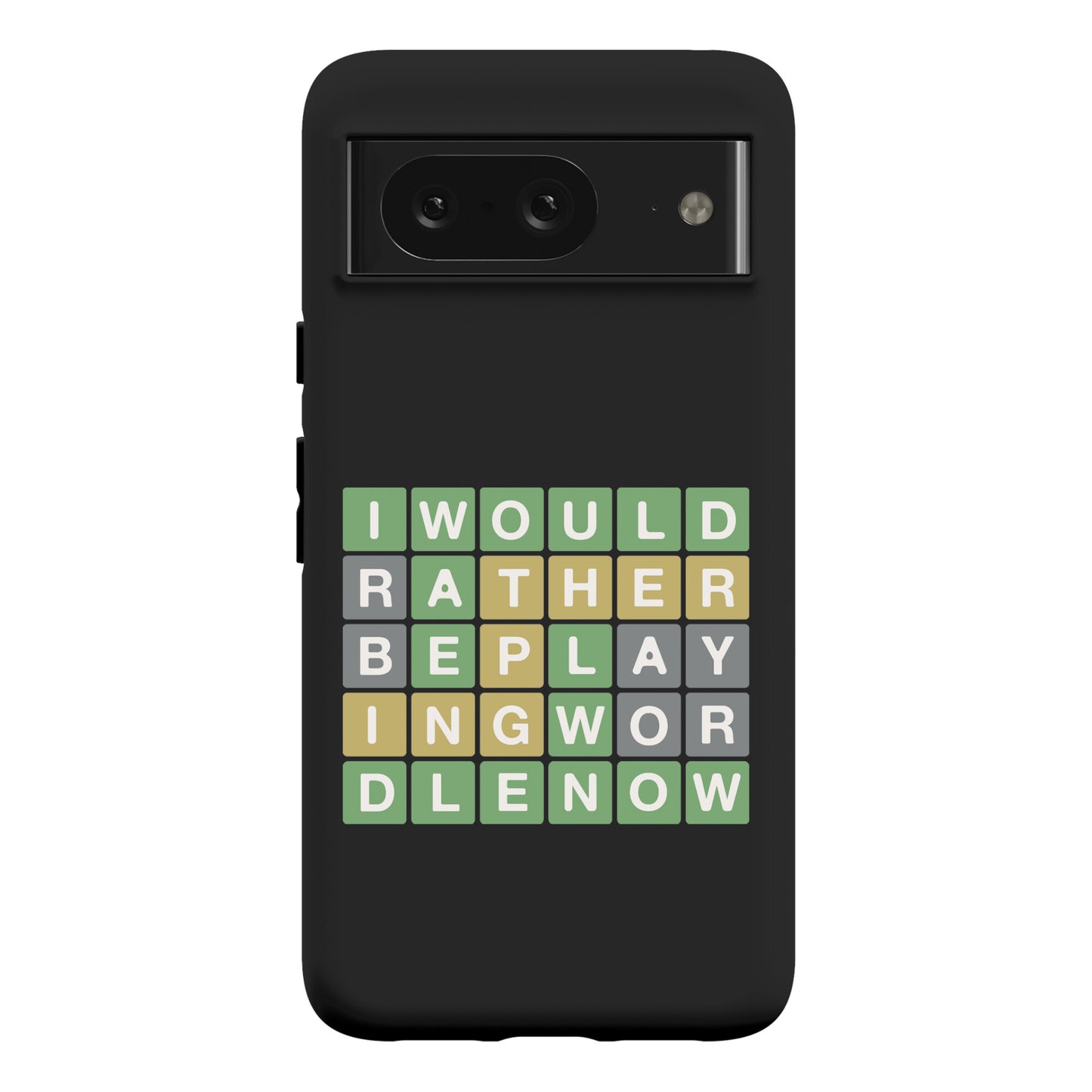 I Would Rather Be Playing Wordle Now Parody Phone Case
