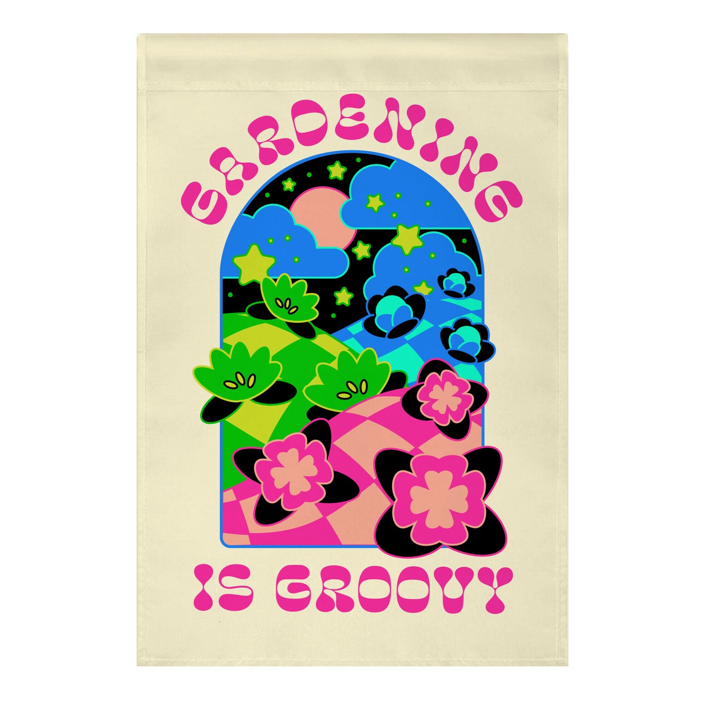 Gardening Is Groovy Garden Flag