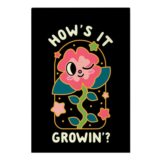 How's It Growin'? Waving Plant Friend Garden Flag