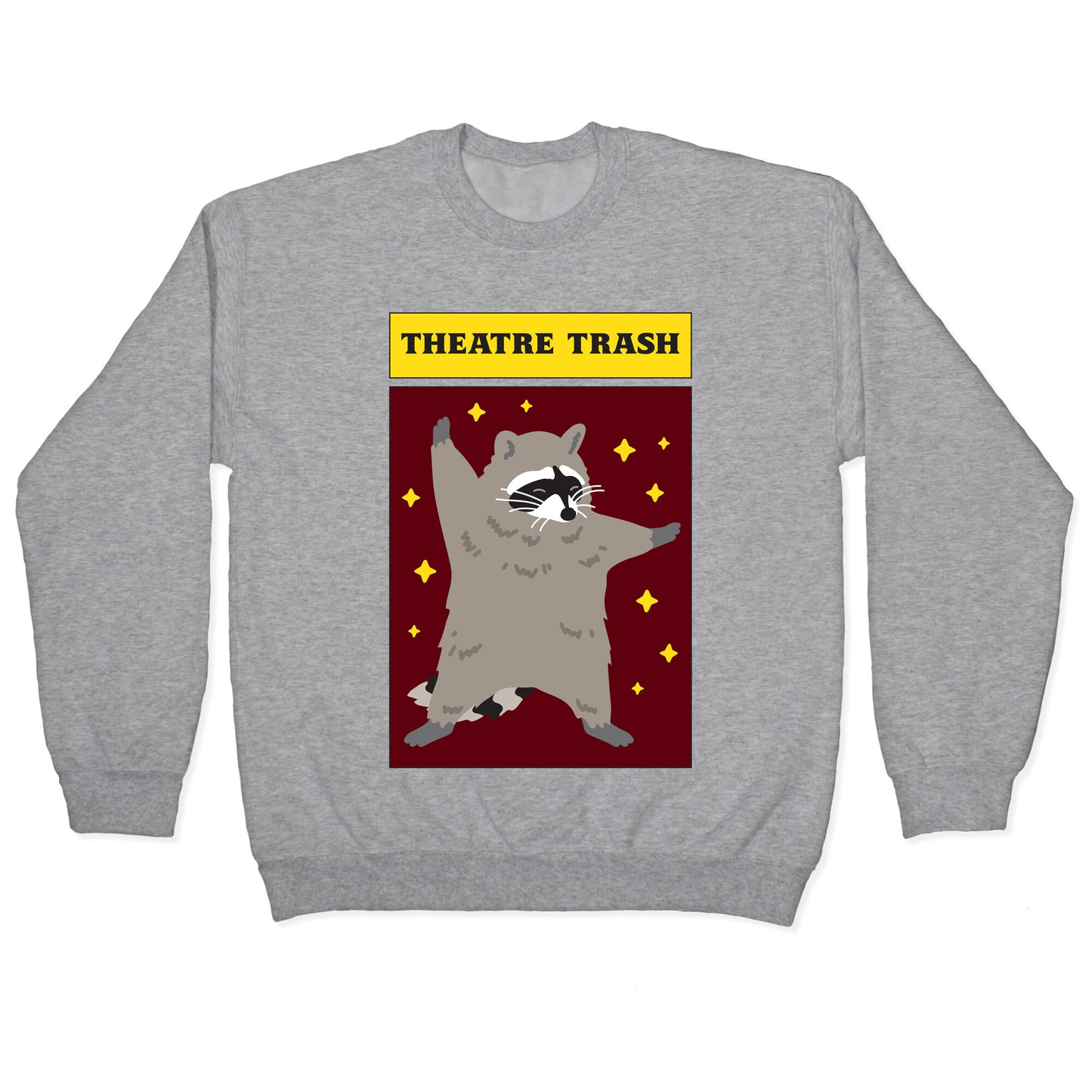 Theatre Trash Raccoon Crewneck Sweatshirt