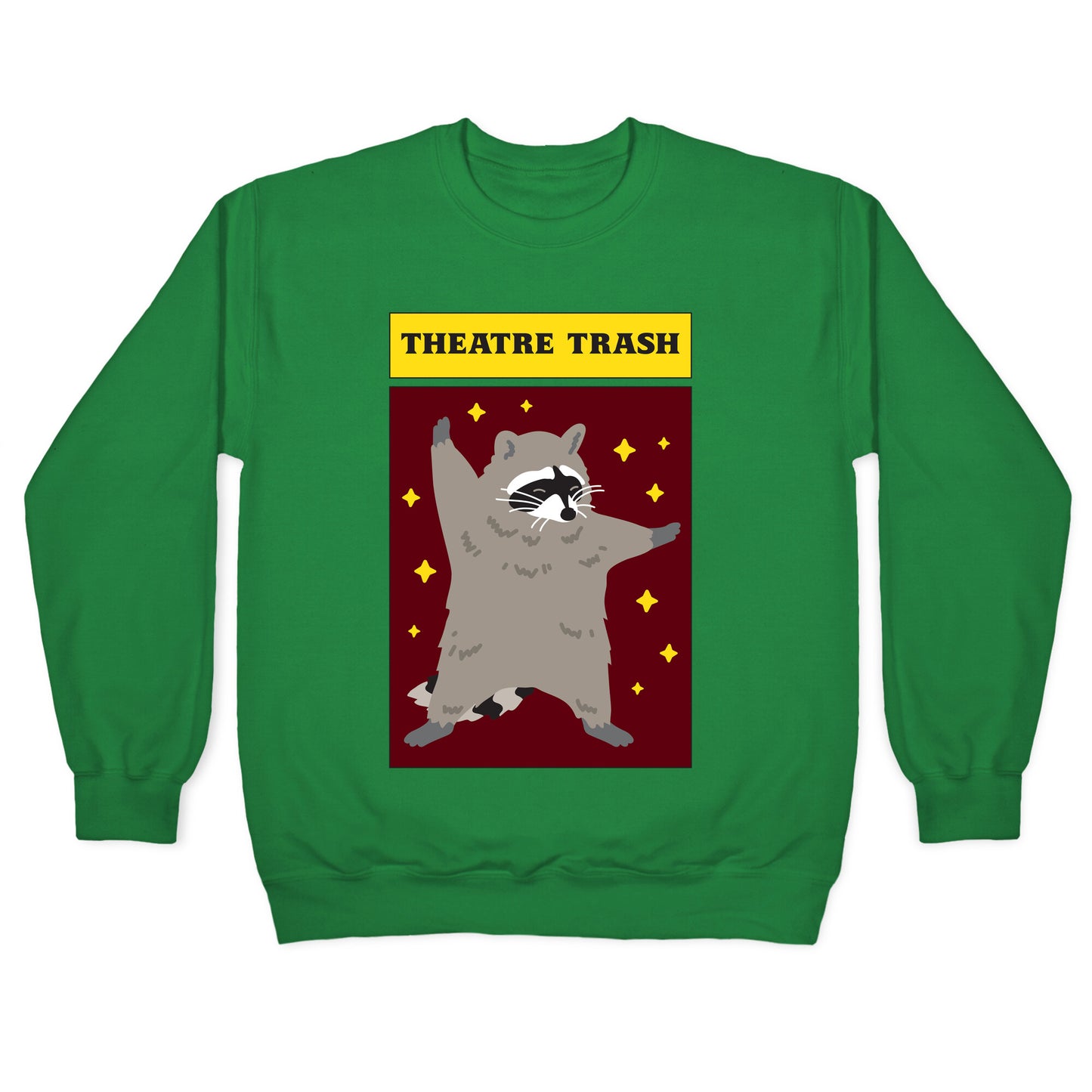 Theatre Trash Raccoon Crewneck Sweatshirt