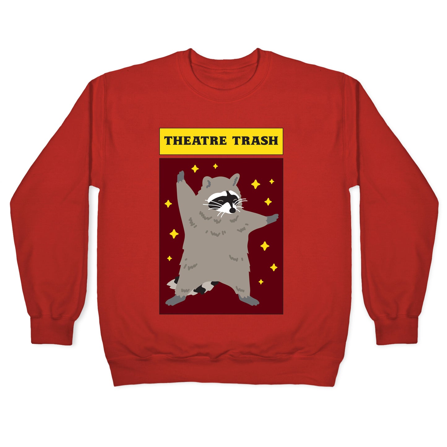 Theatre Trash Raccoon Crewneck Sweatshirt