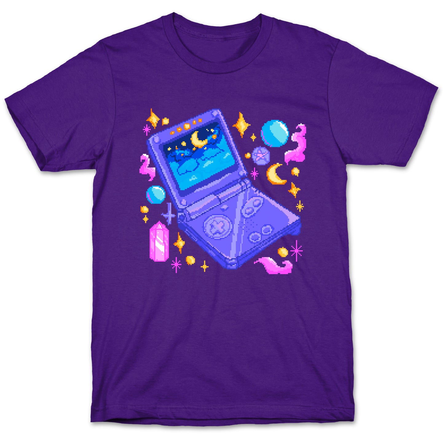 Pixelated Witchy Game Boy T-Shirt
