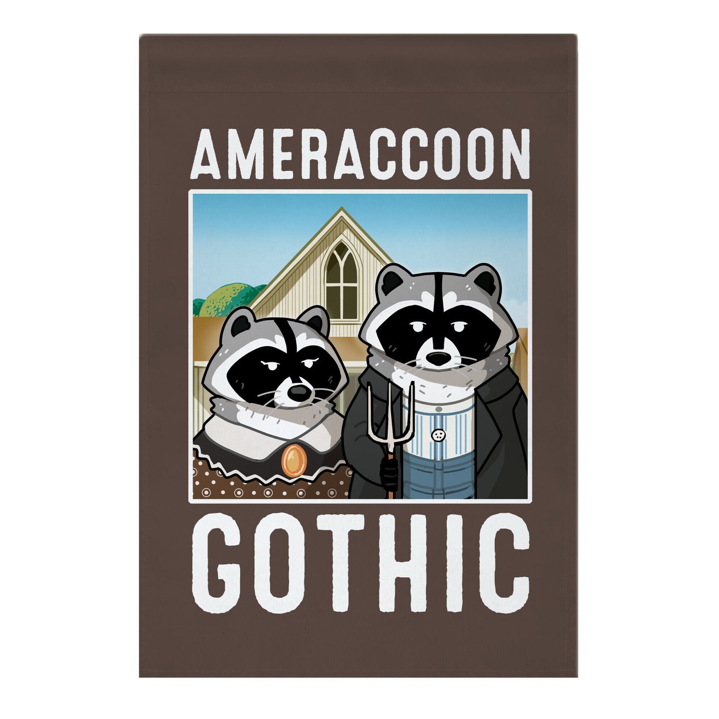 Ameraccoon Gothic Garden Flag