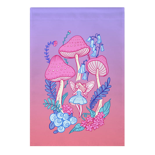 Pastel Fairy Garden Garden Flag