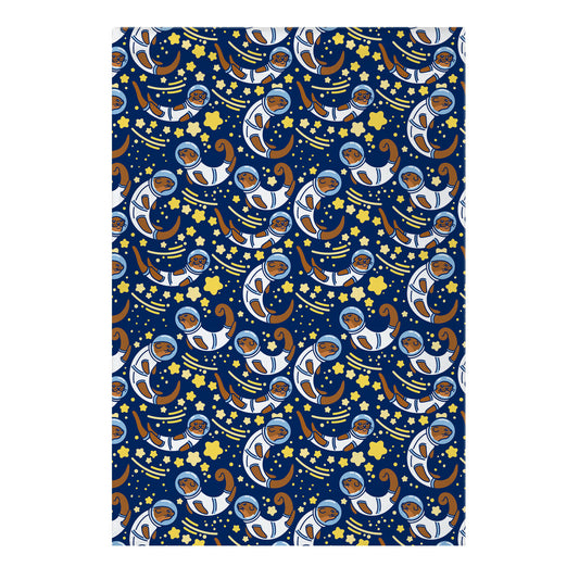 Otters In Space Garden Flag