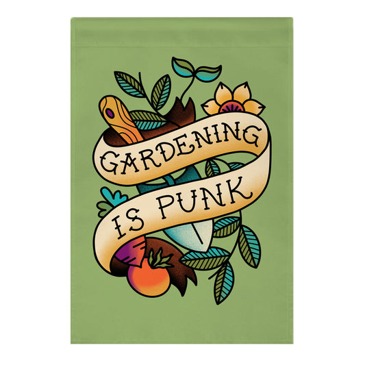 Gardening Is Punk Garden Flag