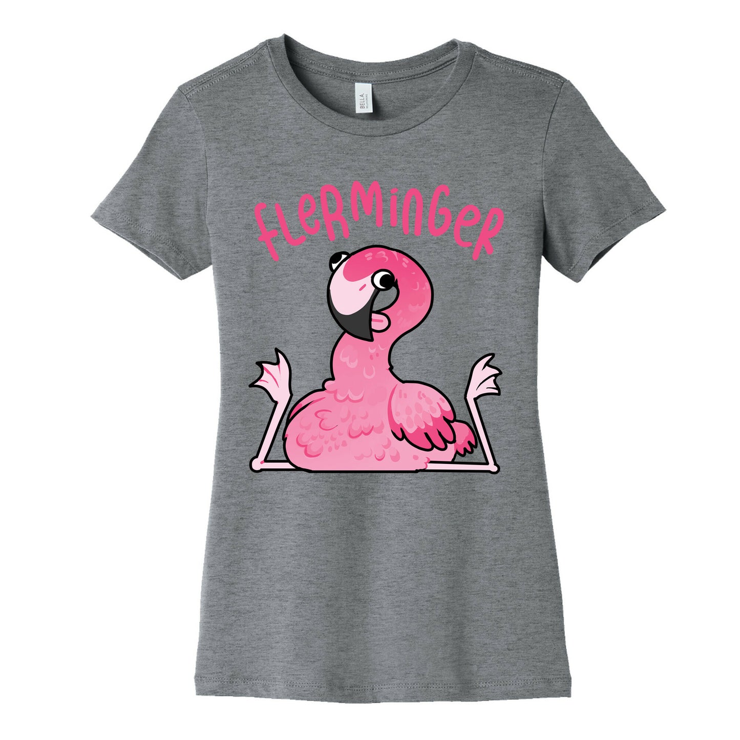 Derpy Flamingo Flerminger Women's Cotton Tee