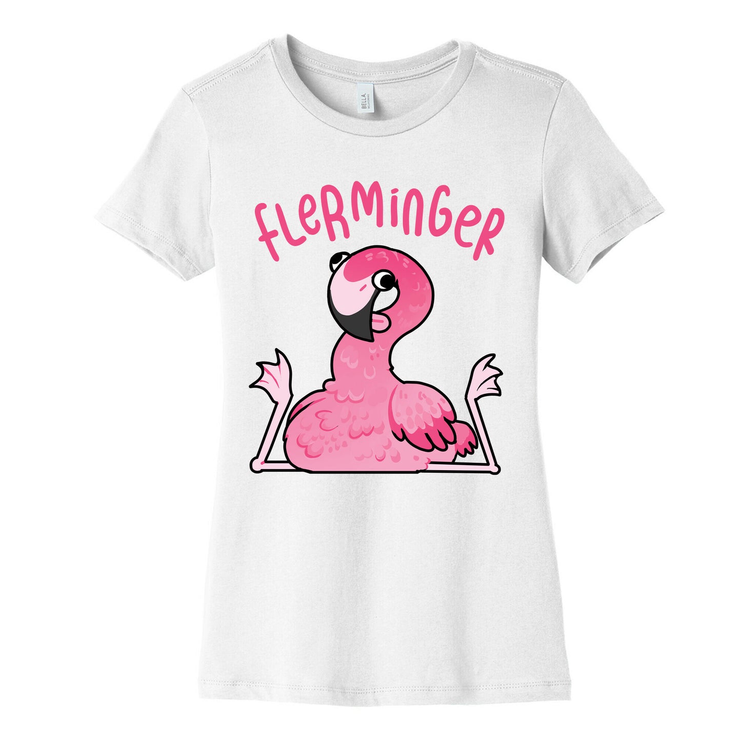 Derpy Flamingo Flerminger Women's Cotton Tee