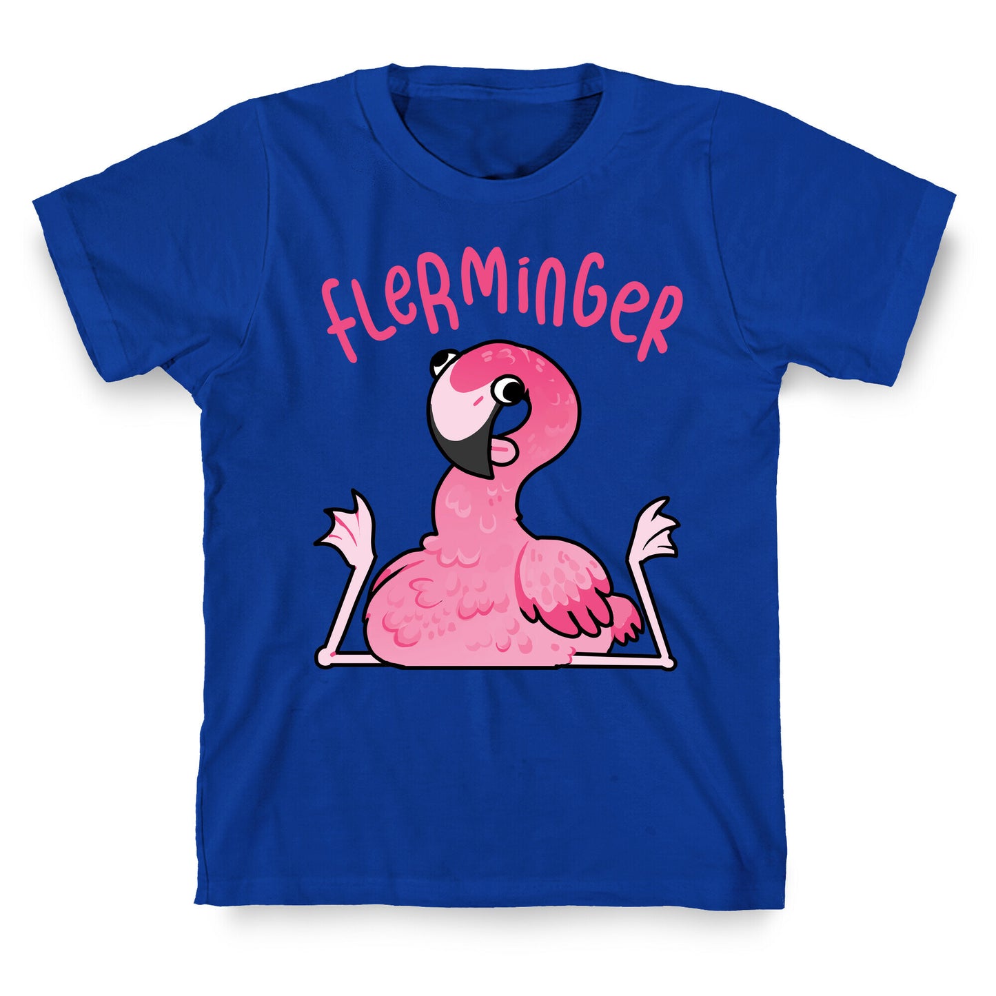 Derpy Flamingo Flerminger T-Shirt